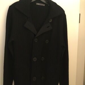 Long Sleeve Double Breasted Sweater Peacoat